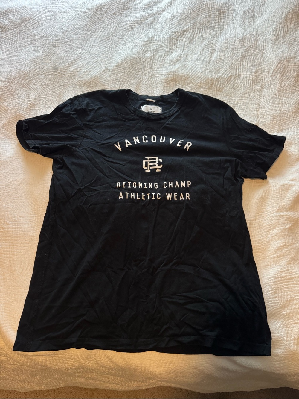 Reigning Champ Black Vancouver Graphic Tee